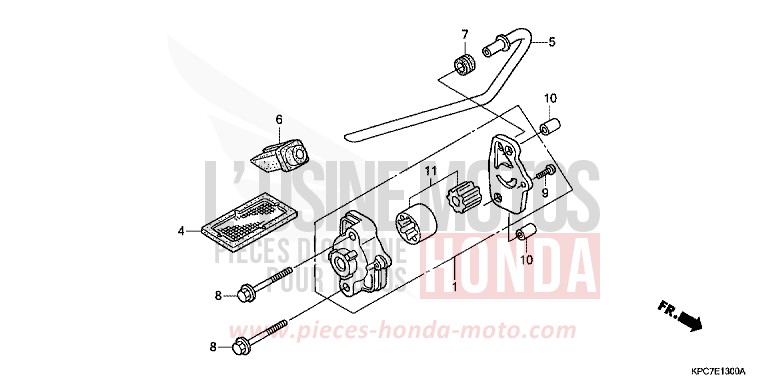OIL PUMP for Varadero 125 PEARL CONCOURS BLACK (NHA65) from 2009
